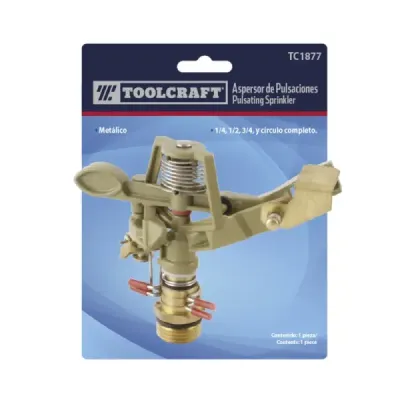Aspersor Metálico Sin Estaca Toolcraft De 40 Psi A 50 Psi