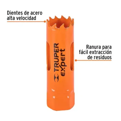 Sierra  Copa Bimetálica De 3/4" (19 Mm) Madera Y Acero Truper