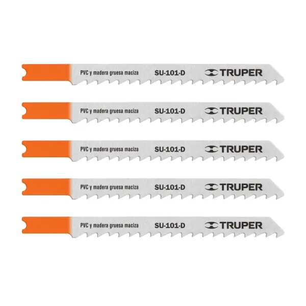 5 Seguetas Tipo U De 10 Cm, 6 Dpp, Corte Recto Y Grueso Truper (SU-101-D - 18136)