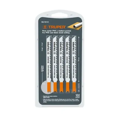 5 Seguetas Tipo U De 10 Cm, 6 Dpp, Corte Recto Y Grueso Truper