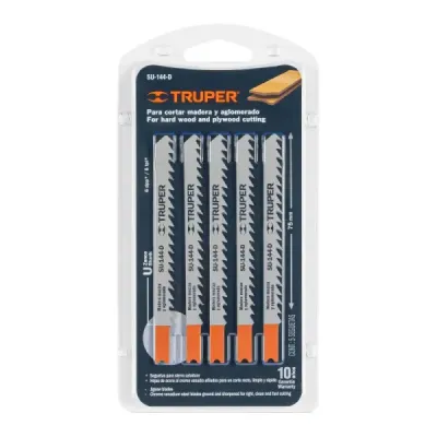 5 Seguetas Tipo U De 10 Cm, 6 Dpp, Corte Recto Y Grueso Truper