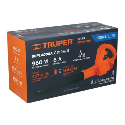 Sopladora Eléctrica De 960 W, 257 Km/H, 1.7 Kg Truper