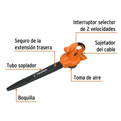 Sopladora, Aspiradora Y Trituradora Eléctrica De 1.440 W Truper