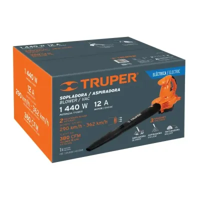 Sopladora, Aspiradora Y Trituradora Eléctrica De 1.440 W Truper