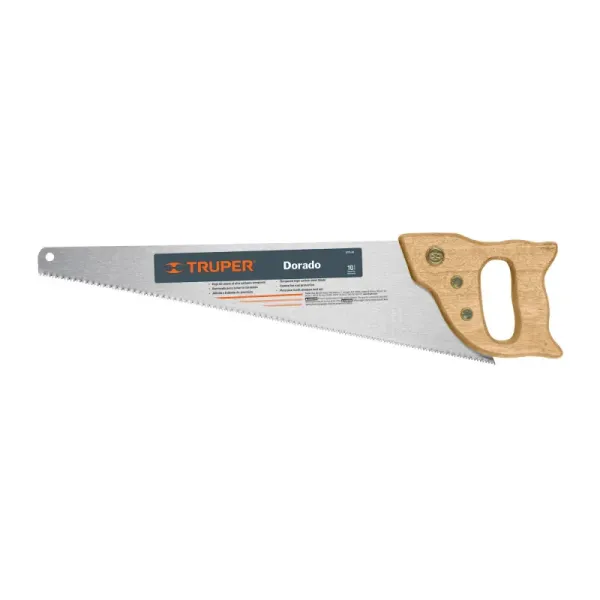 Serrucho Profesional De 46 Cm, 9 Dpp Con Mango De Madera Truper (STD-18 - 18167)