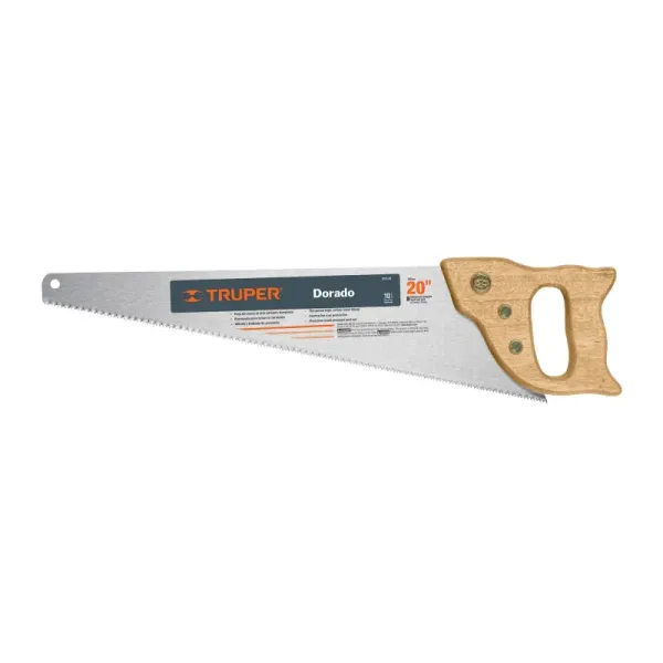 Serrucho Profesional De 51 Cm, 8 Dpp Con Mango De Madera Truper (STD-20 - 18168)