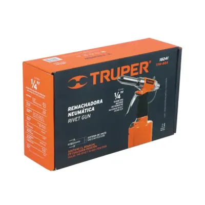 Remachadora Neumática 1/4" Fuerza De 1.410 Kg Truper