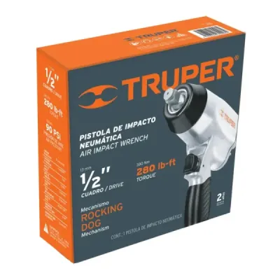 Pistola De Impacto Profesional De 1/2", Torque De 250 Lb/Ft Truper