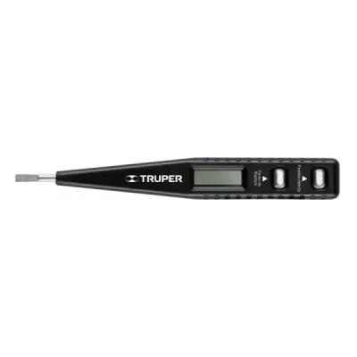 Tester Digital De 13 Cm Para Medir Tensión Y Polaridad Ca/Cc Truper