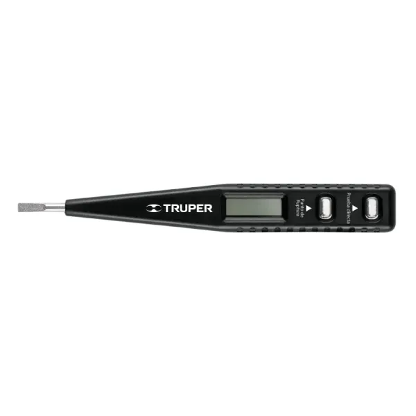 Tester Digital De 13 Cm Para Medir Tensión Y Polaridad Ca/Cc Truper (PROVO-1 - 18333)