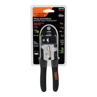 Alicate Ponchadora De Cables 8' Rj-45 Truper Con Cuchilla