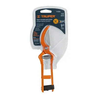 Tijera Forjada Para Poda De 18 Cm, Cuchilla En Acero Térmico Truper