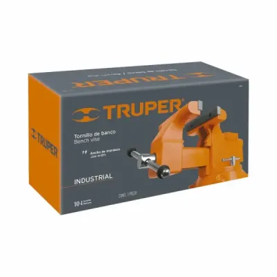 Prensa De Banco Industrial Giratoria De 4", Apertura 13 Cm Truper