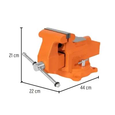 Prensa De Banco Industrial Giratoria De 5", Apertura 14 Cm Truper