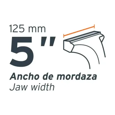 Prensa De Banco Industrial Giratoria De 5", Apertura 14 Cm Truper
