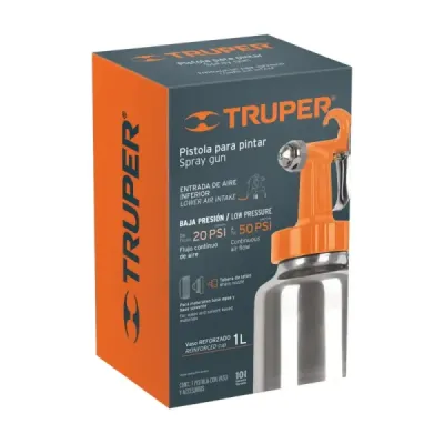 Pistola Para Pintar De Succión 1000 Ml, Boquilla 1.3 Mm Truper