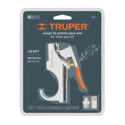 Pistola Metálica Para Sopletear De 1/4 Npt, Uso Profesional Truper