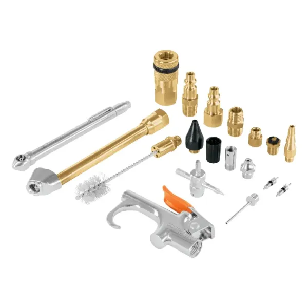 Set 18 Accesorios Neumáticos Para Limpiar, Inflar Y Calibrar Truper (JAN-18 - 19079)
