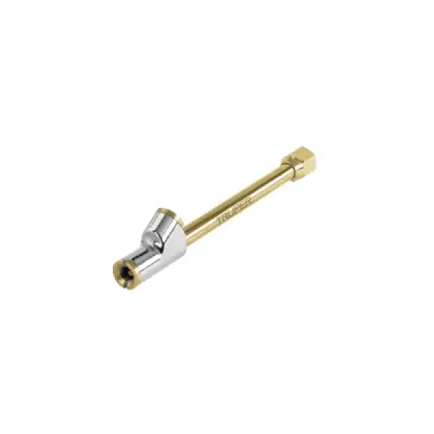 Inflador De Llantas En Latón, Rosca 1/4 Npt Con Cabeza Doble Truper