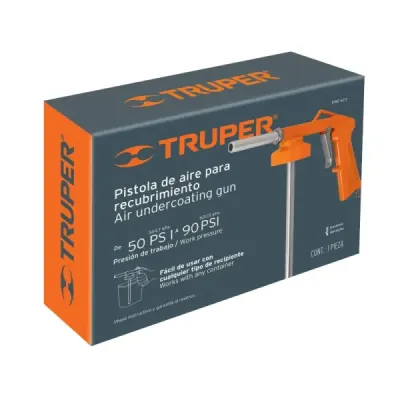 Pistola De Aluminio Para Recubrimientos De 50 Psi A 90 Psi Truper