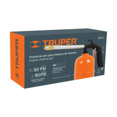 Pistola Para Limpieza De Motores 900 Ml, 50 Psi A 90 Psi Truper
