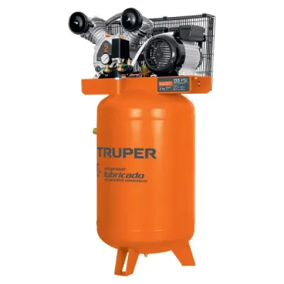 Compresor Vertical De Banda, 120 L, 4 Hp Y Motor En Cobre Truper