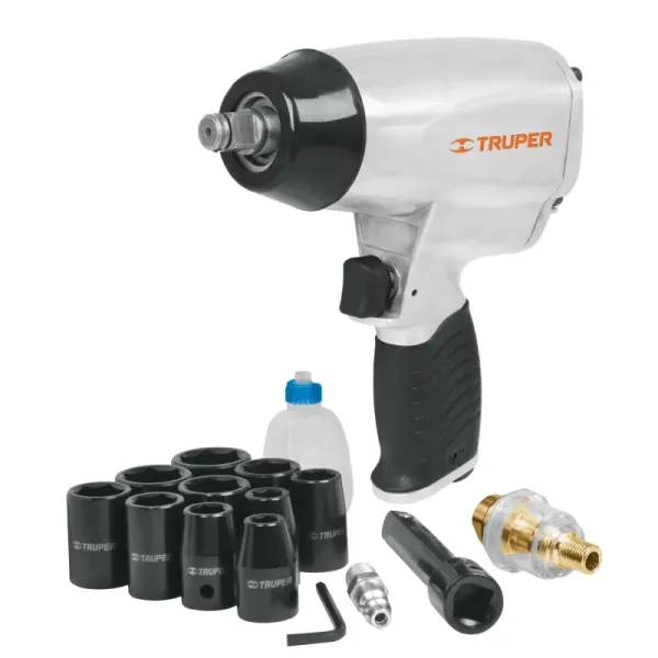 Pistola De Impacto Profesional De 1/2", Accesorios Incluidos Truper (TPN-731EK - 19372)