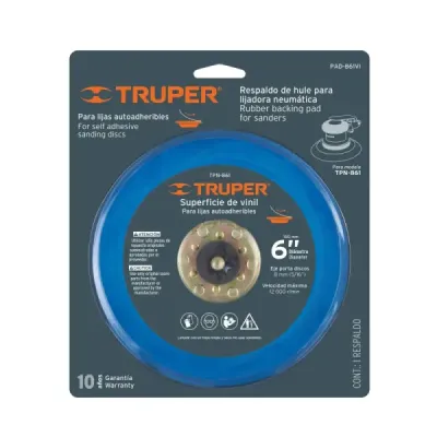 Repuesto Vinil De 6' Para Lijadora Orbital Tpn-861 Truper