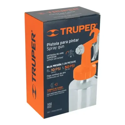Pistola Para Pintar De Succión 1000 Ml, Boquilla 1.3 Mm Truper