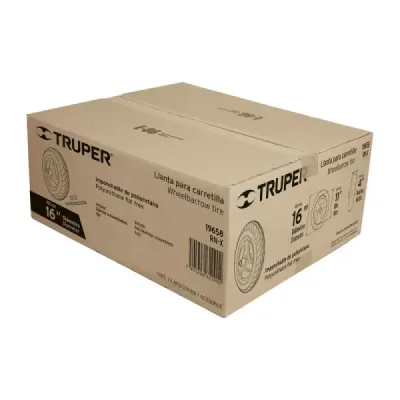 Rueda O Llanta Antipinchazo De 16" X 4" Para Carretilla Truper