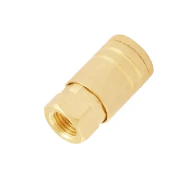Acoplador Rápido De Latón Hembra Toolcraft De 1/4 Npt