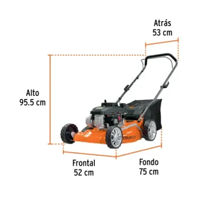 Cortacésped Podadora A Gasolina 4 Hp Con Cuchilla Ajustable Truper