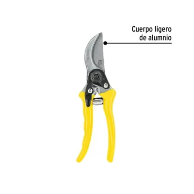 Tijera Para Poda De 22 Cm Con Cuchilla En Acero Templado Pretul