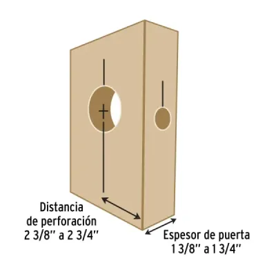 Juego Para Instalar Cerraduras De 35 A 44 Mm, 4 Piezas Pretul