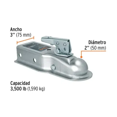 Acoplador Galvanizado Para Bola De Arrastre, 3.500 Libras Truper
