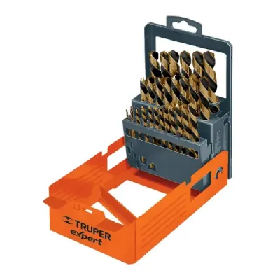 Juego De 29 Brocas Acero Rápido Para Metal Madera Y Plástico Truper