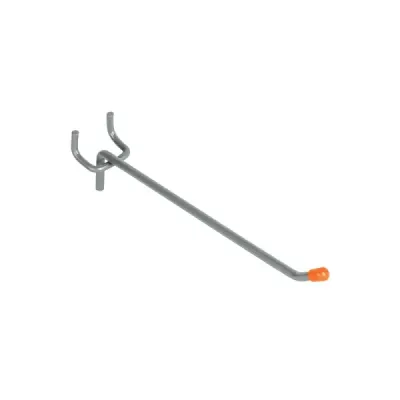 Gancho Recto Panel Ranurado 15 Cm Truper Con Punta De Goma