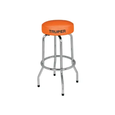 Butaco Silla Bar Truper De 77 Cm X 35 Cm En Acero Cromado
