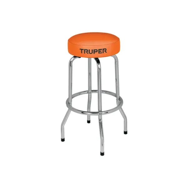 Butaco Silla Bar Truper De 77 Cm X 35 Cm En Acero Cromado (BANCO - 51574)