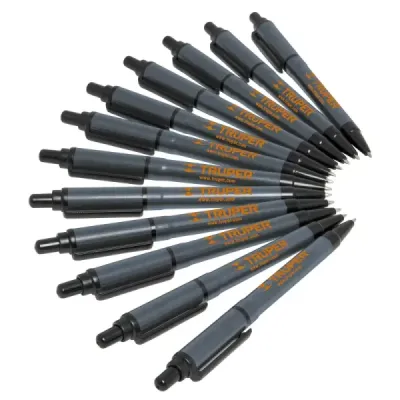 Esfero Azul Retractil Truper En Abs Y Clip Sujetador