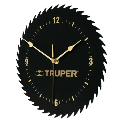 Reloj De Pared Truper 24 Cm Con Cuerpo En Lámina De Acero