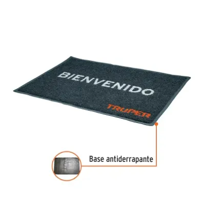 Tapete Antideslizante Truper En Color Gris De 90 Cm X 60 Cm