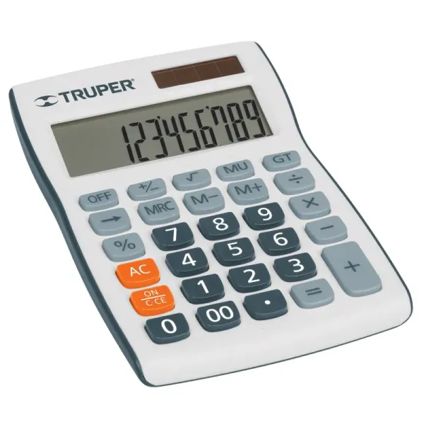 Calculadora De 15 Cm X 10 Cm Para Oficina, Negocio Y Hogar Truper (CALC-15E - 60481)