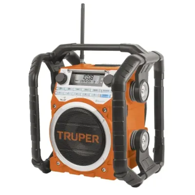 Parlante Radio Bluetooth 24 W Truper Con Barras Protectoras