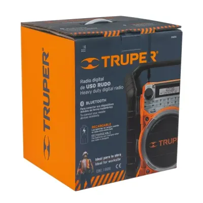 Parlante Radio Bluetooth 24 W Truper Con Barras Protectoras