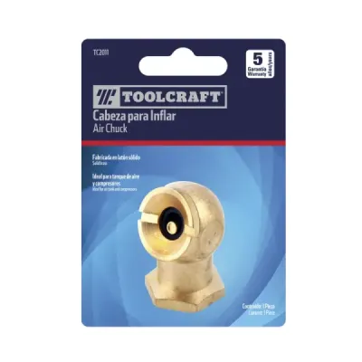 Cabeza De Latón Para Inflar Hembra Toolcraft De 1/4 Npt