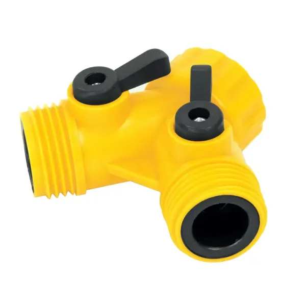Conector Tipo Y Para Llave De Agua, Plástico Con Válvulas Pretul (AD-2P - 20050)