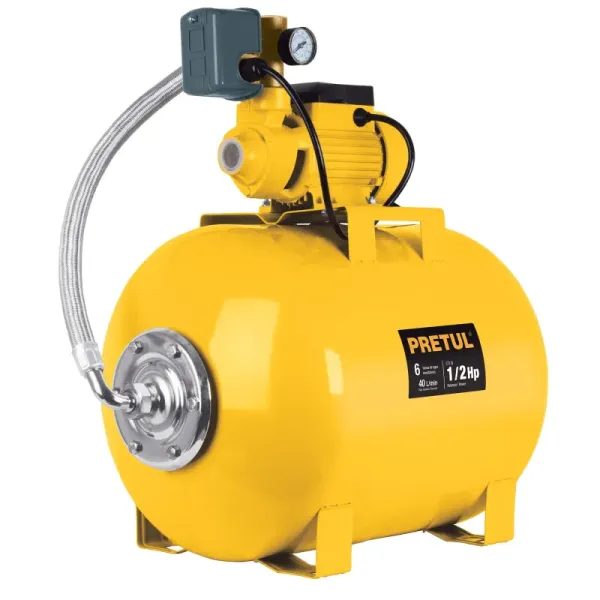 Bomba Hidroneumática 1/2 Hp, 50 Litros, 40 L/Min Doméstico Pretul (HIDR-1/2X50P - 20184)