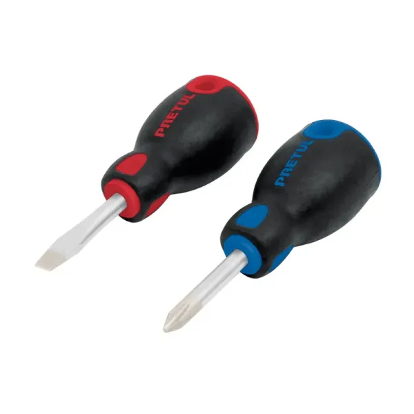 Juego De 2 Mini Destornillares De 1/4", Mango Comfort Grip Pretul (JDT-2BP - 20217)