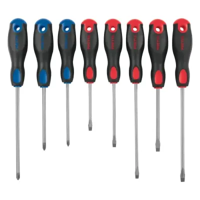 Juego De 8 Destornillares Comfort Grip Con Puntas Magnéticas Pretul